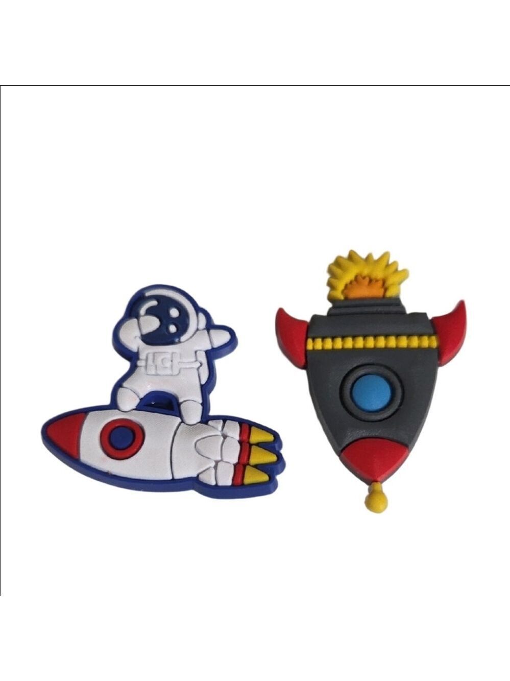 Astronaut Rocket Shoe Charms Set
